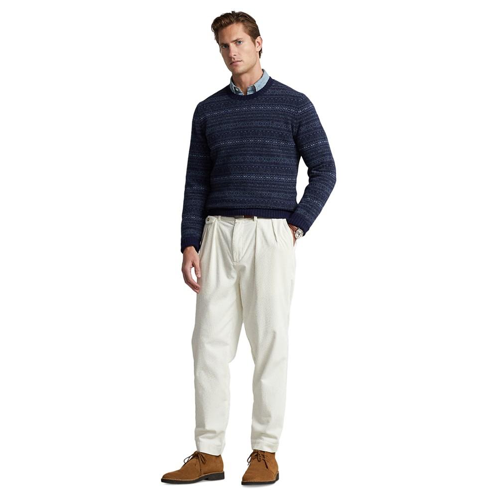 Men's Fair Isle Wool-Cashmere Sweater商品第4张图片规格展示