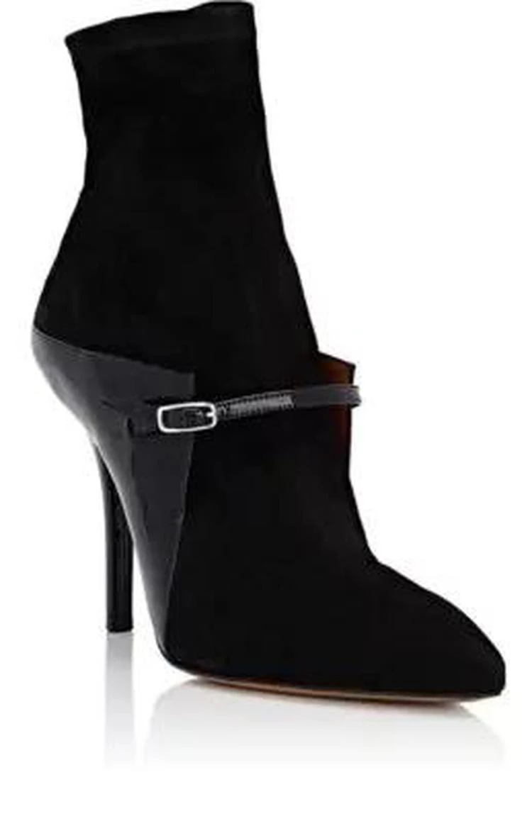 商品Givenchy|Buckle-Strap Suede Ankle Boots,价格¥4900,第2张图片详细描述