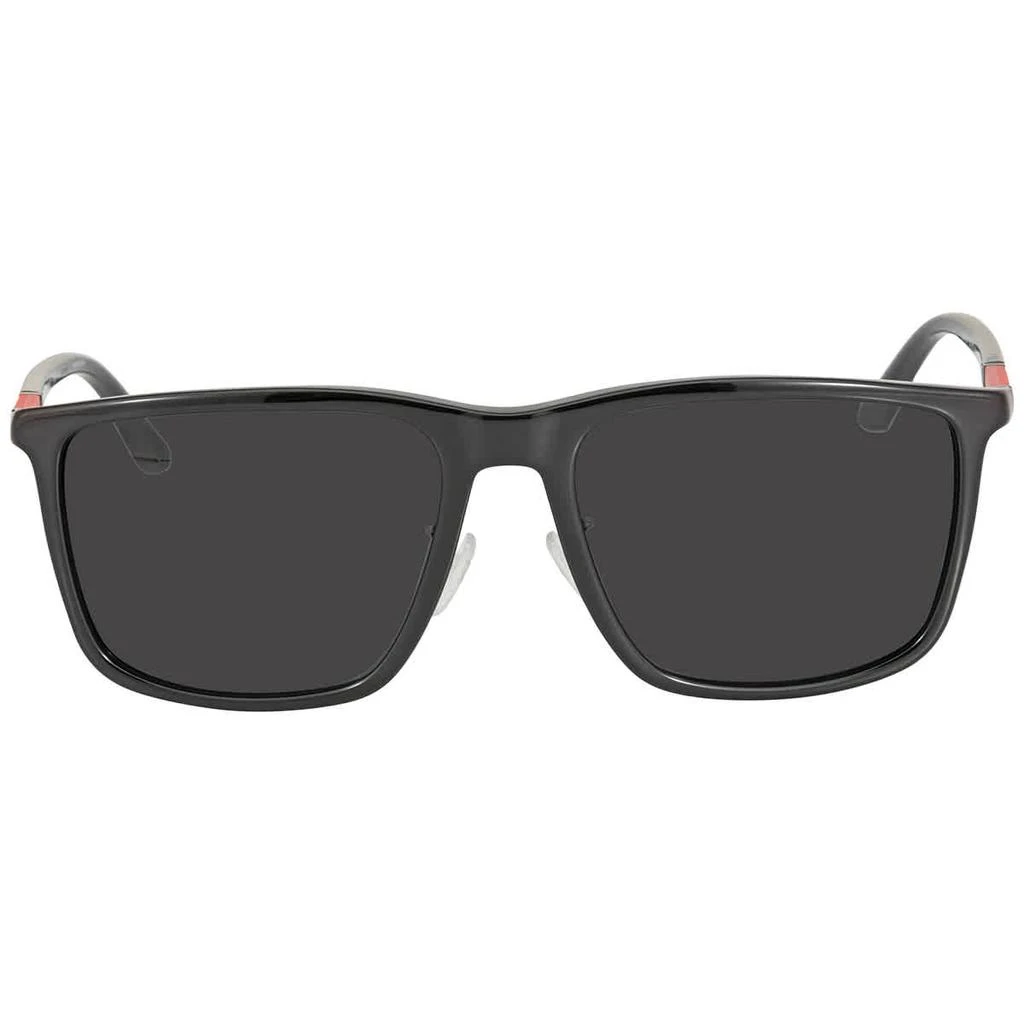 Emporio Armani Emporio Armani Dark Grey Square Mens Sunglasses EA4161F 501787 58 1