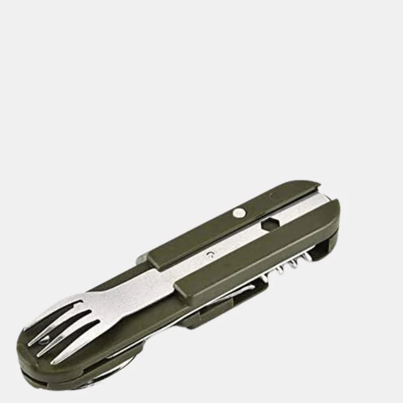 商品Vigor|Multipurpose Outdoor Tools Spoon And Fork Set Can Opener With Bag 1 PACK,价格¥90,第2张图片详细描述