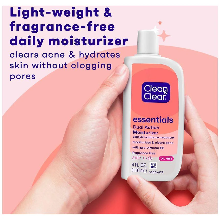 Essentials Dual Action Oil-Free Facial Moisturizer Salicylic Acid Acne Treatment Fragrance Free 商品
