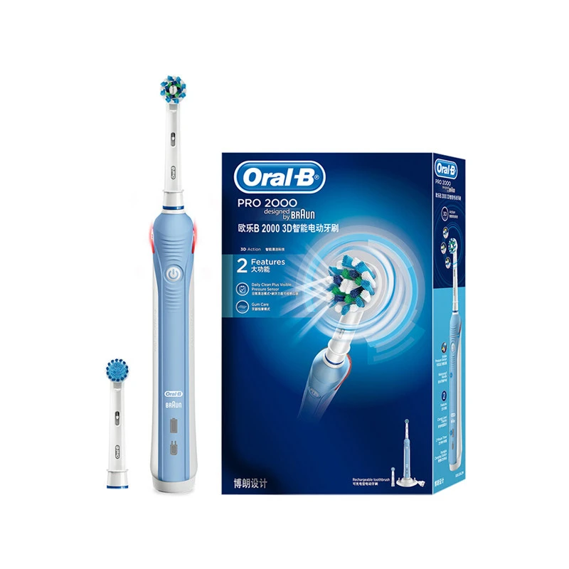 商品[国内直发] Oral-B|ORAL-B/欧乐B 3D智能电动牙刷 P2000,价格¥451,第1张图片