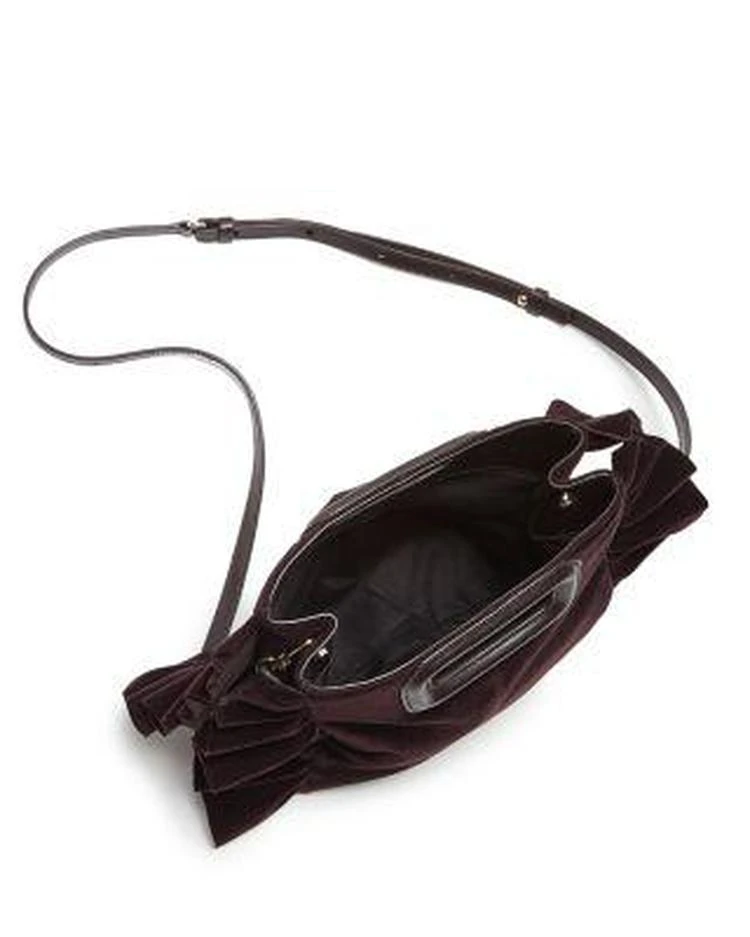 商品Maje|Ruffle Velvet Crossbody - 100% Exclusive,价格¥926,第3张图片详细描述