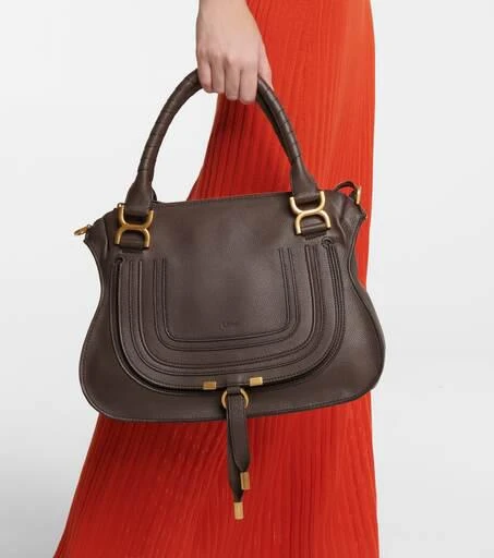 商品Chloé|Marcie Medium leather tote,价格¥18483,第2张图片详细描述