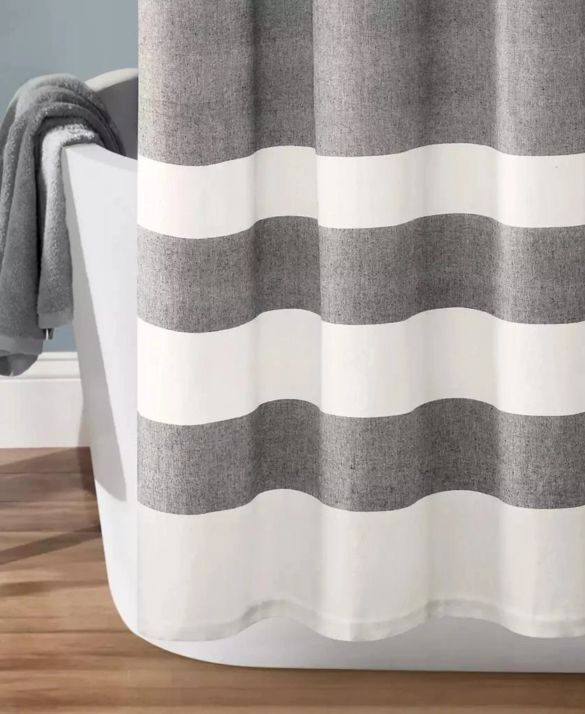 商品Lush Décor|Cape Cod Stripe Yarn Dyed Cotton 72" x 72",价格¥603,第4张图片详细描述