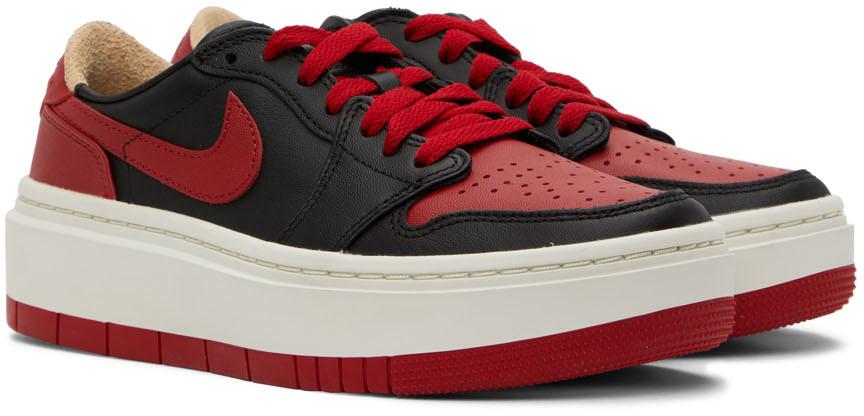 Black & Red Air Jordan 1 Elevate SE Low Sneakers商品第4张图片规格展示