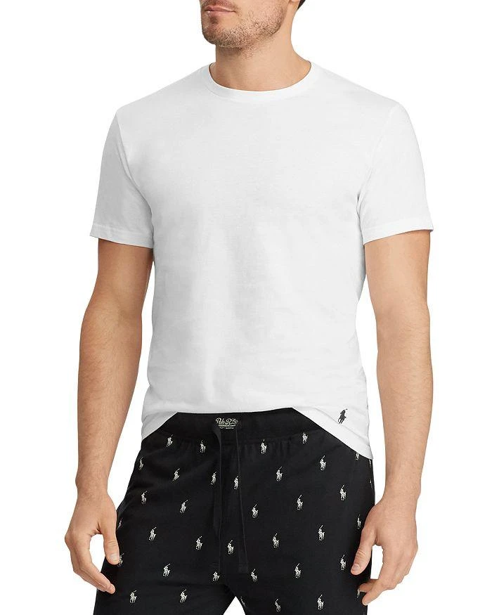 商品Ralph Lauren|Cotton Solid Classic Fit Crewneck Undershirts, Pack of 5,价格¥469,第2张图片详细描述