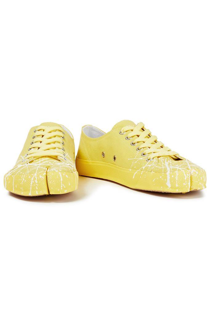 商品MAISON MARGIELA|Tabi split-toe painted canvas sneakers,价格¥2236,第4张图片详细描述