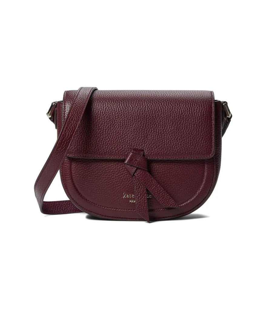 商品Kate Spade|Knott Pebbled Leather Medium Saddle Bag,价格¥1194,第1张图片