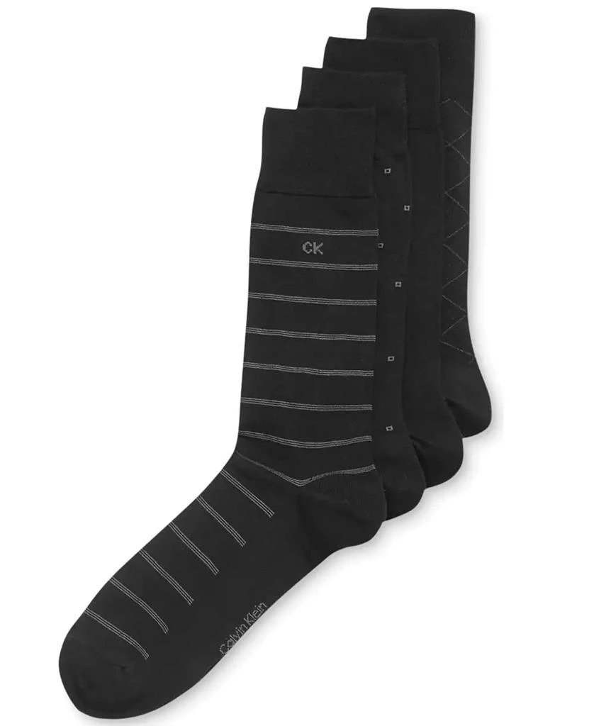 商品Calvin Klein|4-Pack Patterned Dress Socks,价格¥133,第1张图片