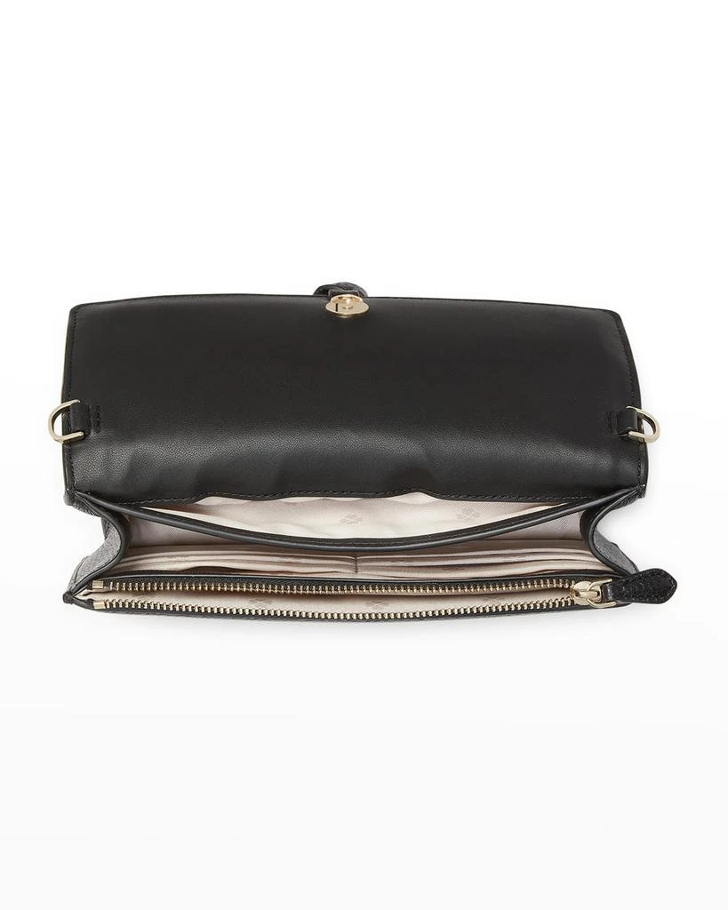 商品Kate Spade|knott flap striped straw crossbody bag,价格¥1919,第5张图片详细描述