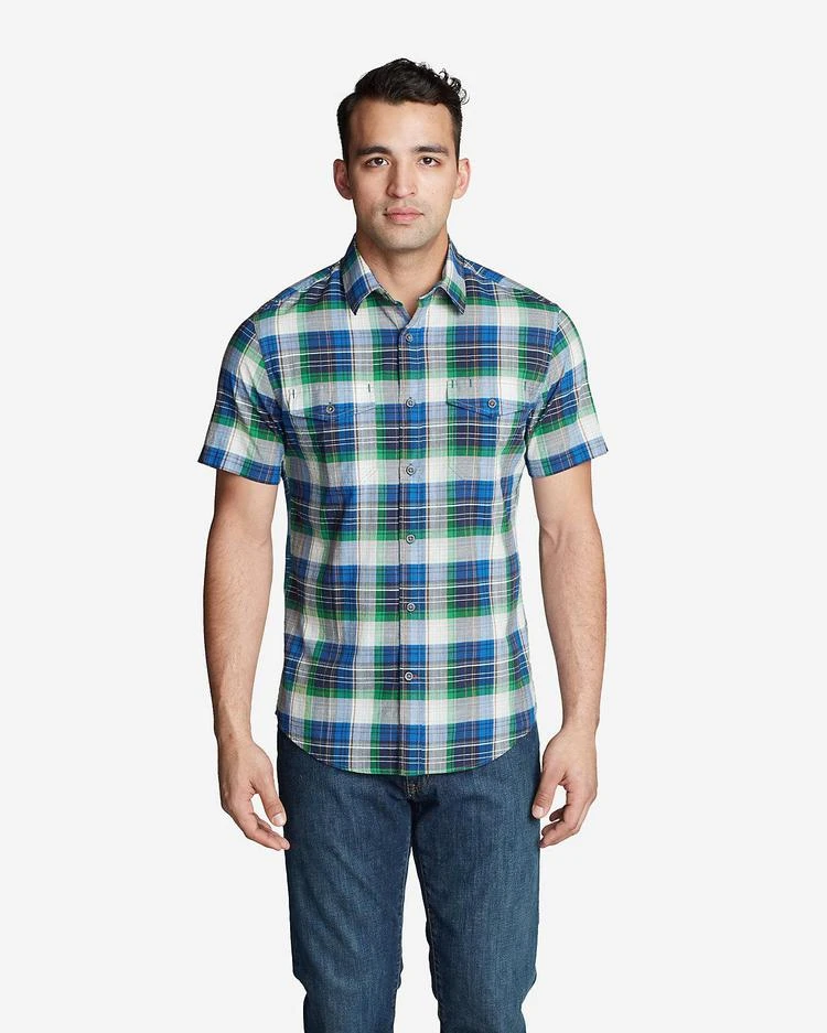 商品Eddie Bauer|Men's Vashon Short-Sleeve Shirt - Stripe,价格¥187-¥261,第4张图片详细描述