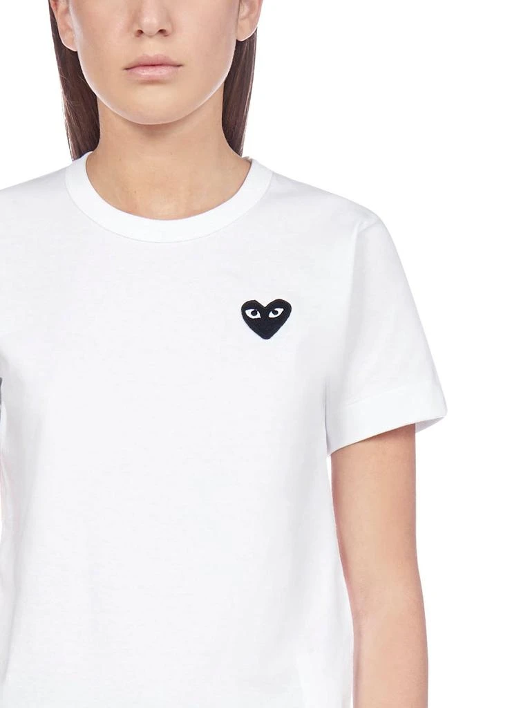 商品Comme des Garcons|Comme des Garçons Play Heart Embroidered T-Shirt,价格¥653,第5张图片详细描述