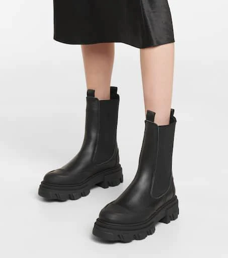 商品Ganni|Leather Chelsea boots,价格¥2653,第4张图片详细描述