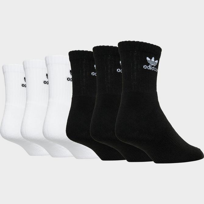 adidas Originals Trefoil Casual Cushioned Crew Socks (6-Pack)商品第5张图片规格展示