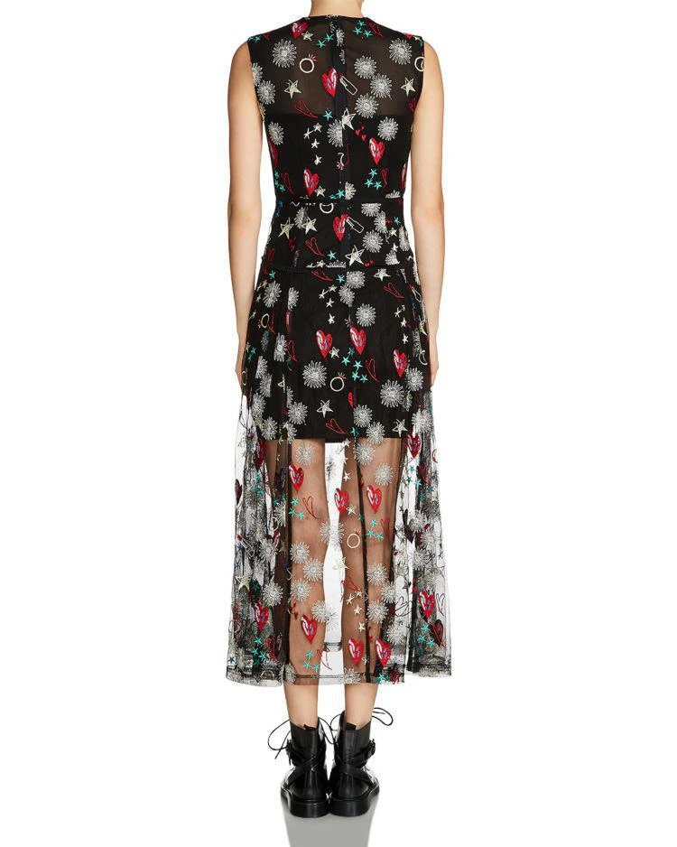 商品Maje|Rosia Hearts & Floral-Print Midi Dress,价格¥2110,第2张图片详细描述