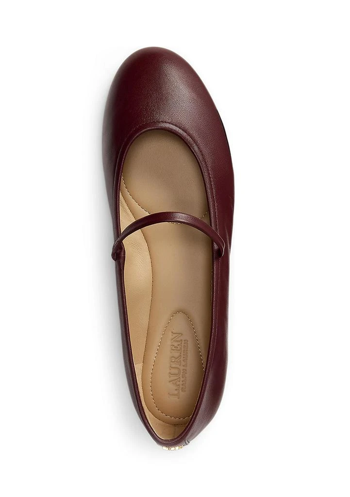 商品Ralph Lauren|Jayna Nappa Leather Mary Jane Flats,价格¥923,第3张图片详细描述