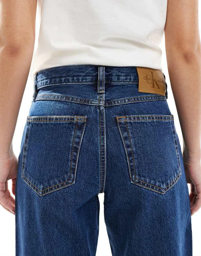商品Calvin Klein|Calvin Klein Jeans 90's straight jeans in dark blue wash,价格¥505,第4张图片详细描述