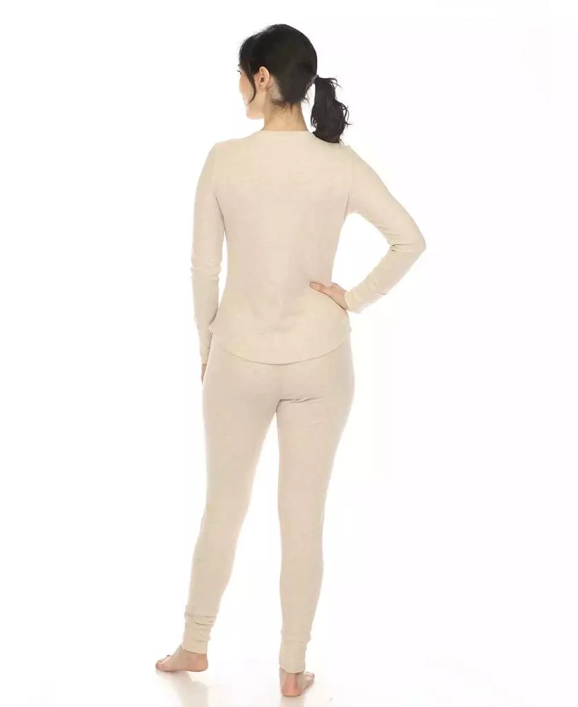 商品White Mark|Women's Waffle Pajama Set,价格¥419,第4张图片详细描述