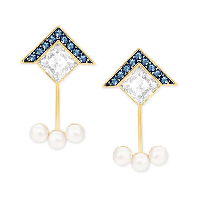 商品Swarovski|Gold-Tone Crystal & Imitation Pearl Ear Jacket Earrings,价格¥667,第1张图片