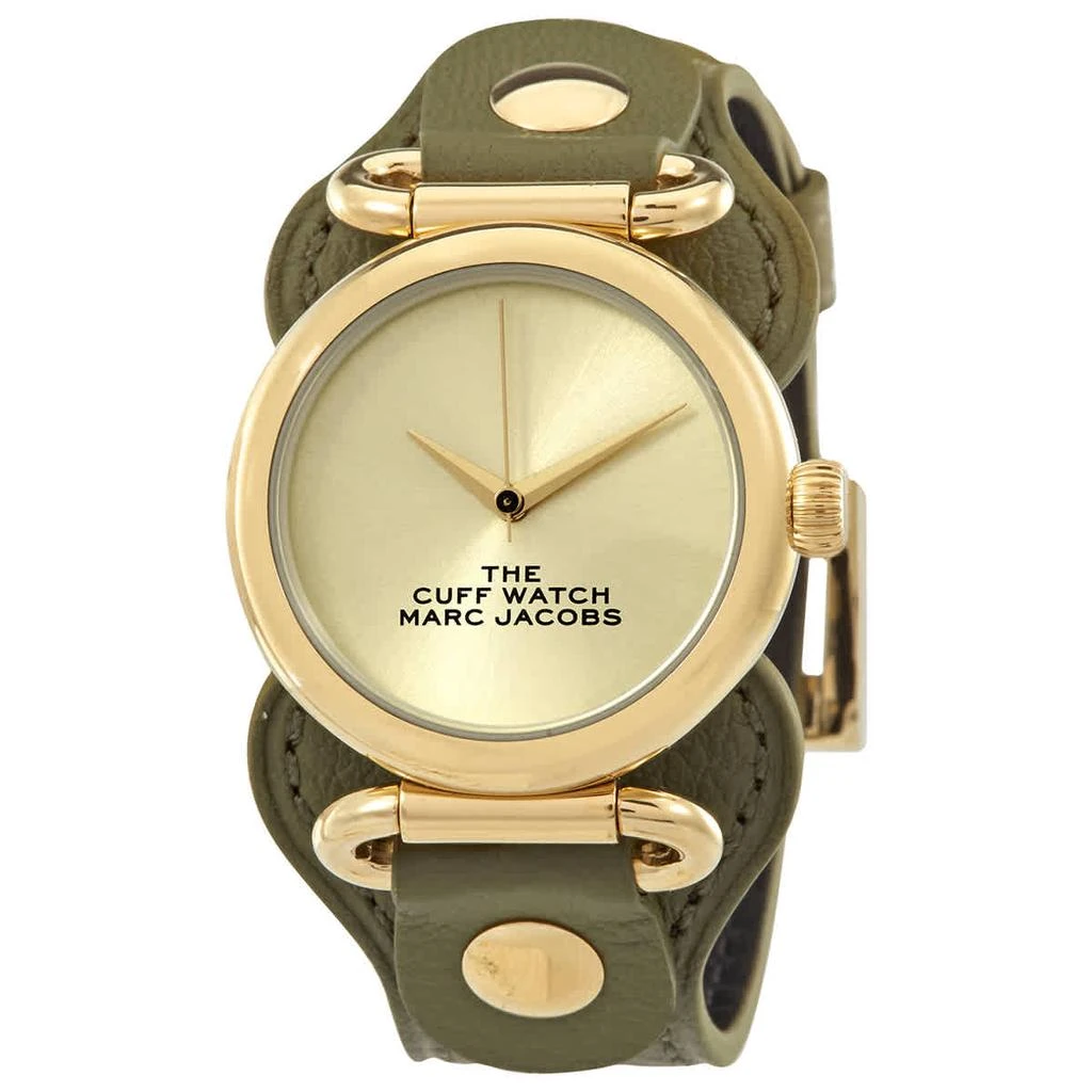 商品Marc Jacobs|The Cuff Quartz Gold Dial Ladies Watch MJ0120179289,价格¥413,第1张图片