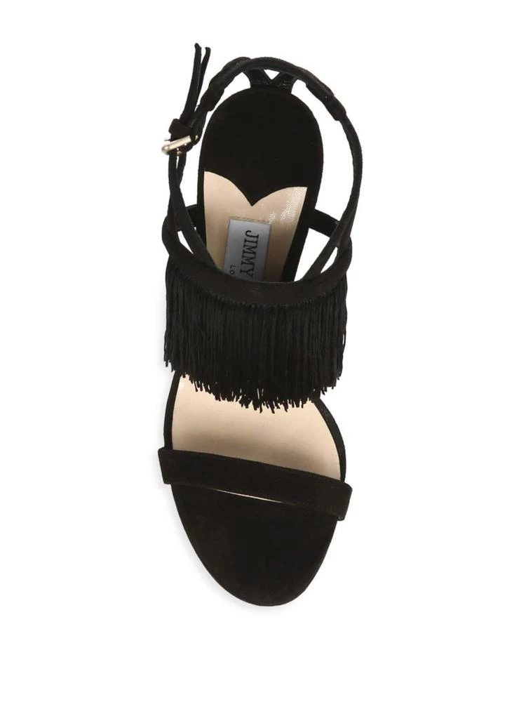 商品Jimmy Choo|Fringe Stiletto Suede Sandals,价格¥2683,第4张图片详细描述