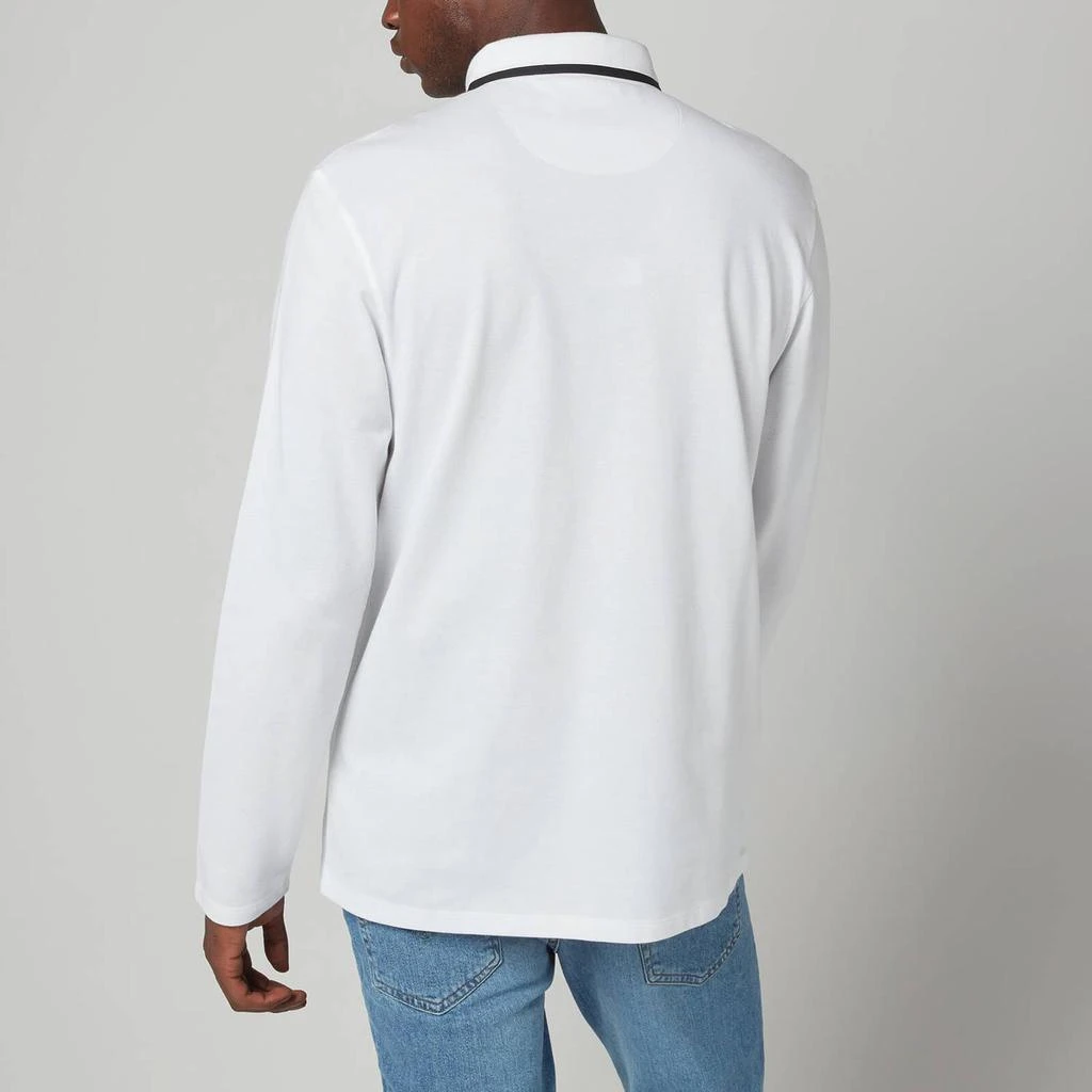 商品Barbour|Barbour International Men's Axle Long Sleeve Polo Shirt - White,价格¥319,第3张图片详细描述