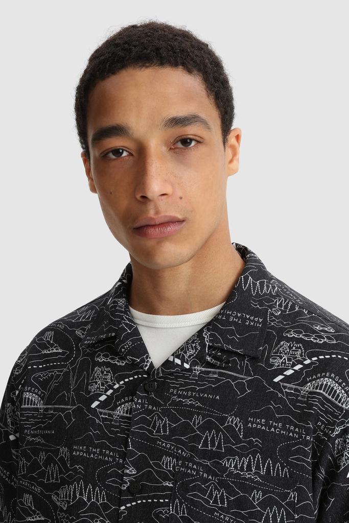 商品Woolrich|Tencel Shirt with Trail Pattern,价格¥731,第7张图片详细描述