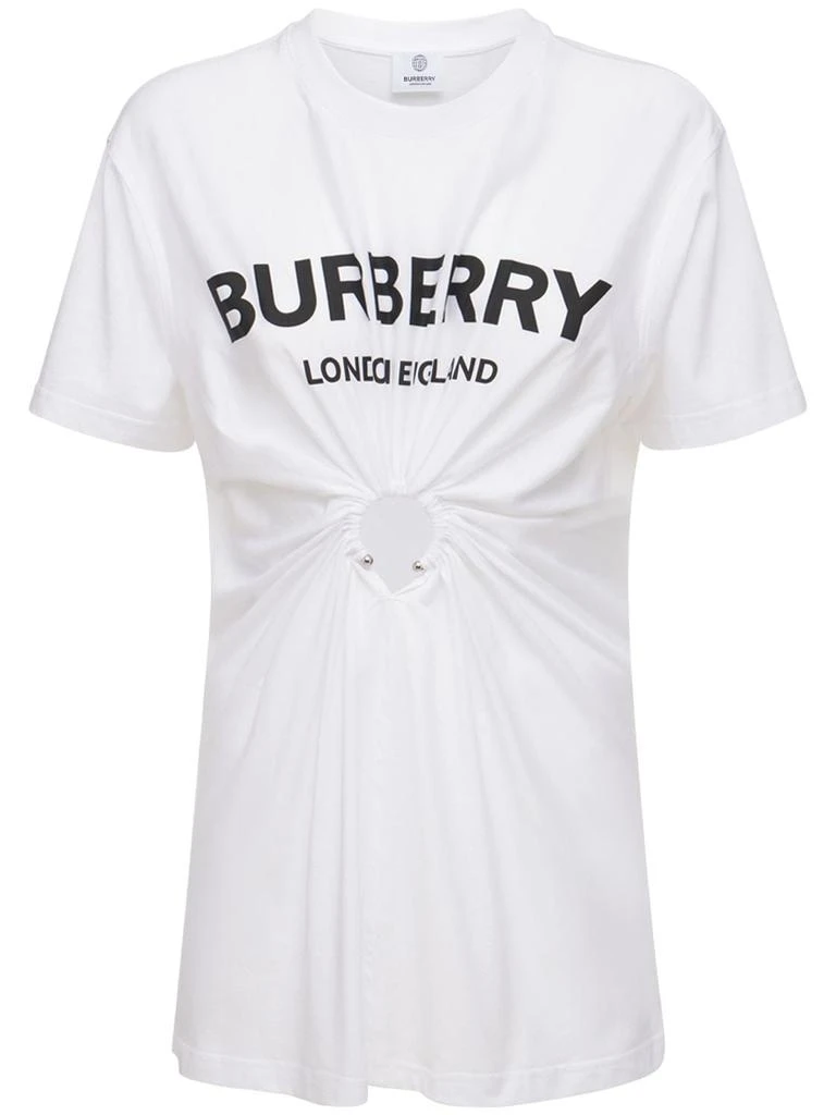 商品Burberry|Virginia Printed Cotton Jersey T-shirt,价格¥4220,第1张图片