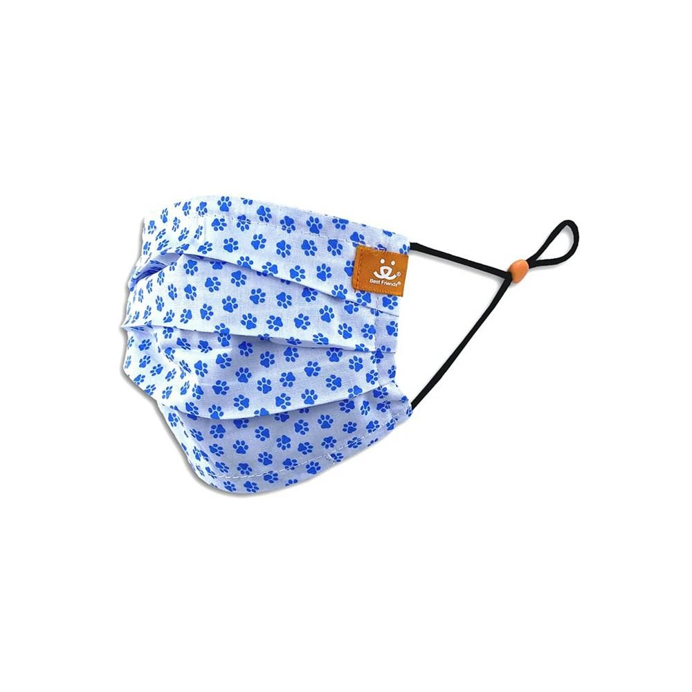 商品ConStruct|x Best Friends Unisex Kids Scattered Paws Pleated Reversible Mask, 3 Pack,价格¥149,第4张图片详细描述