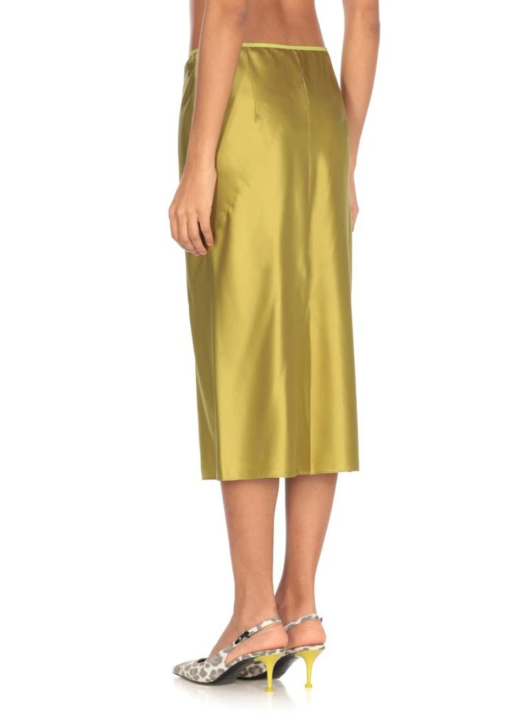 商品Dries Van Noten|Sleek Acid Green Silk Skirt,价格¥2872,第3张图片详细描述