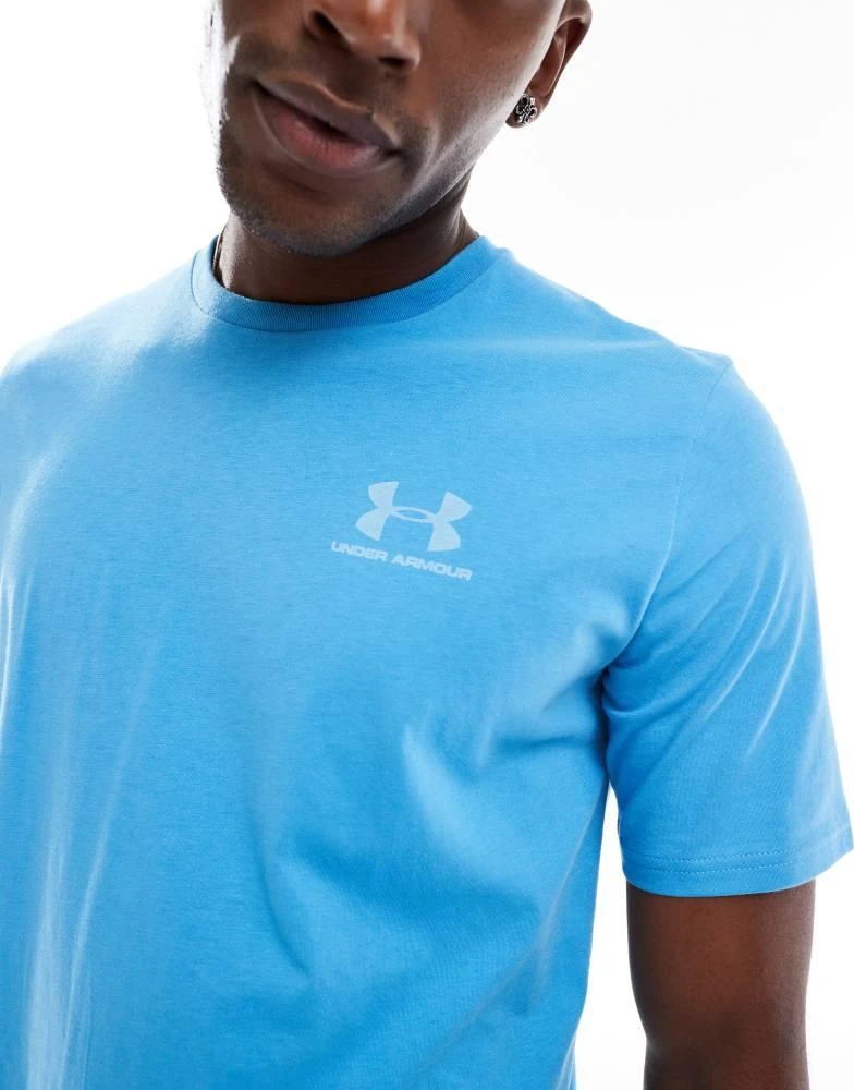 商品Under Armour|Under Armour Sportstyle left chest logo short sleeve t-shirt in blue,价格¥254,第2张图片详细描述