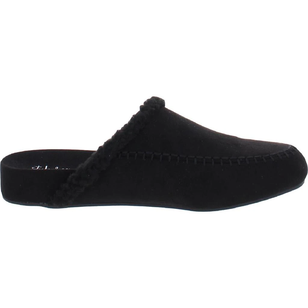 Style & Co. Womens Brooklynn Faux Fur Lined Moc Toe Slide Slippers 商品
