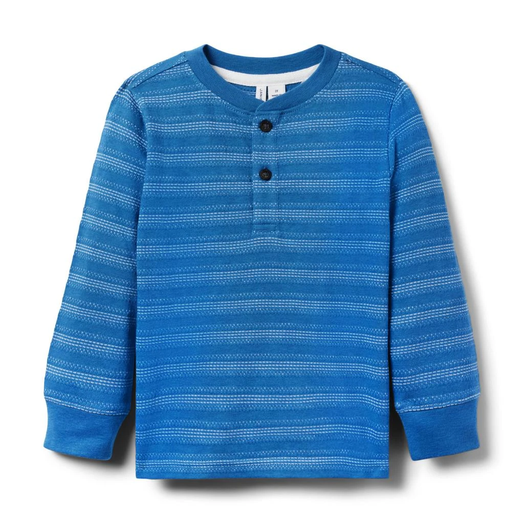 商品Janie and Jack|Stripe Henley Top (Toddler/Little Kid/Big Kid),价格¥248,第1张图片