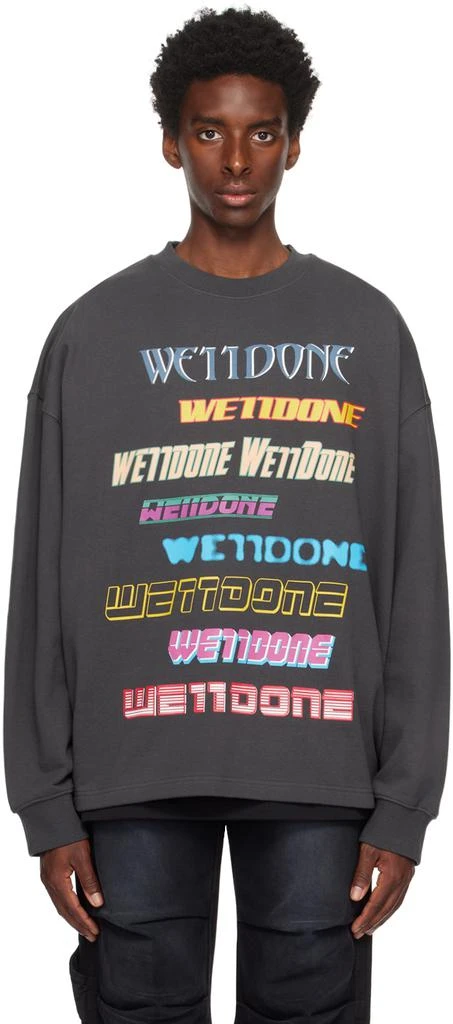 商品We11done|Gray Graphic Sweatshirt,价格¥2655,第1张图片