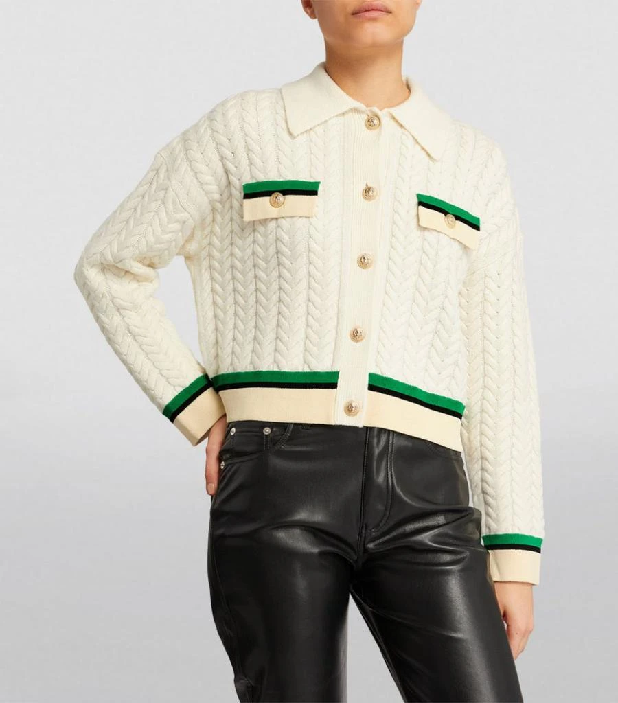 商品Sandro|Striped-Trim Cardigan,价格¥1679,第3张图片详细描述
