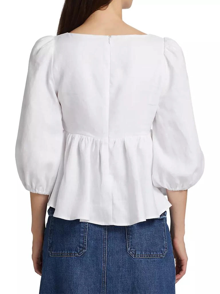 商品Reformation|Abigail Lace-Up Blouse,价格¥416,第5张图片详细描述
