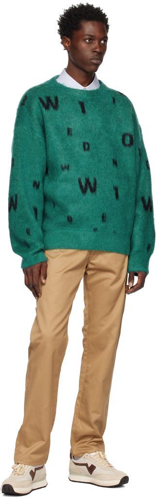 商品We11done|Green Lettering Sweater,价格¥3348,第6张图片详细描述