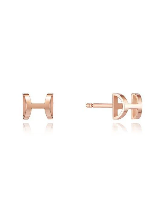 商品hyeres-lor|Happiness 14K H Necklace_Pink Gold,价格¥1888,第1张图片