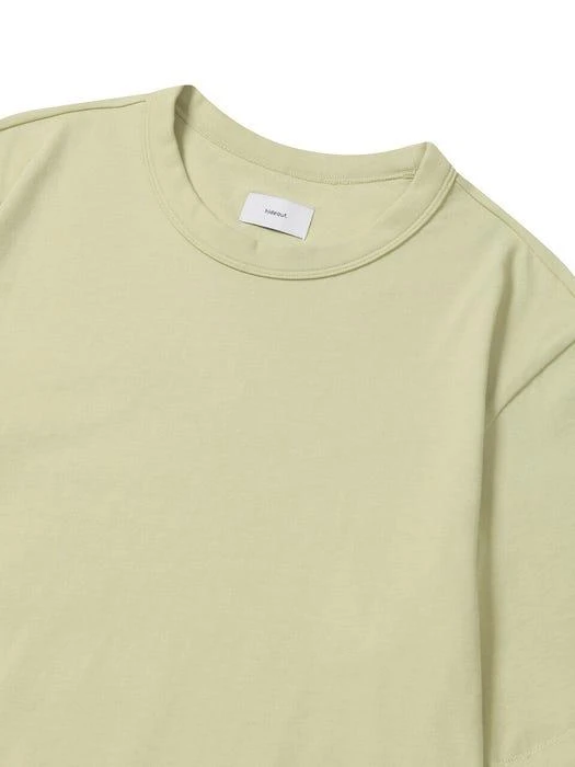 商品HIDEOUT|Essential Short Sleeve T Shirt Lime,价格¥399,第3张图片详细描述