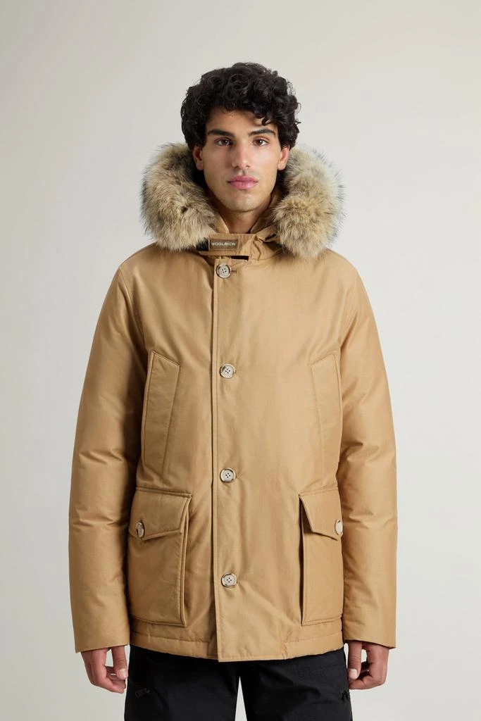 商品Woolrich|Arctic Anorak in Ramar Cloth with Detachable Fur - Men - Beige,价格¥4835,第1张图片