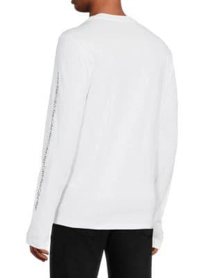 商品Calvin Klein|Marquee Logo Long Sleeve Graphic Tee,价格¥150,第3张图片详细描述