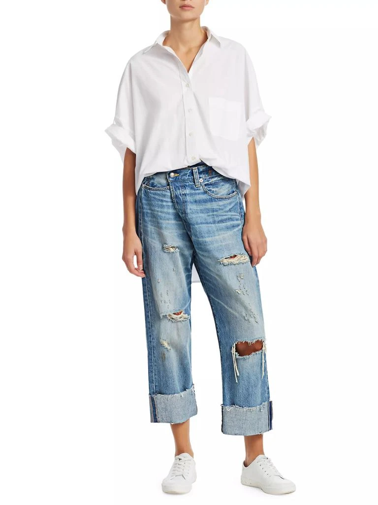 商品R13|Distressed Crossover Jeans,价格¥1669,第2张图片详细描述