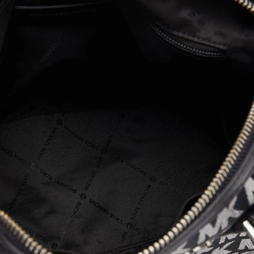 Michael Kors Black Jacquard And Leather Bedford Boston Bag 商品