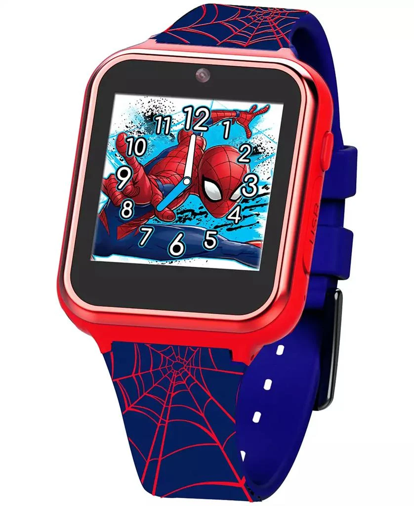 商品Accutime|Kid's Spiderman Black Silicone Strap Smart Watch 46x41mm,价格¥274,第3张图片详细描述