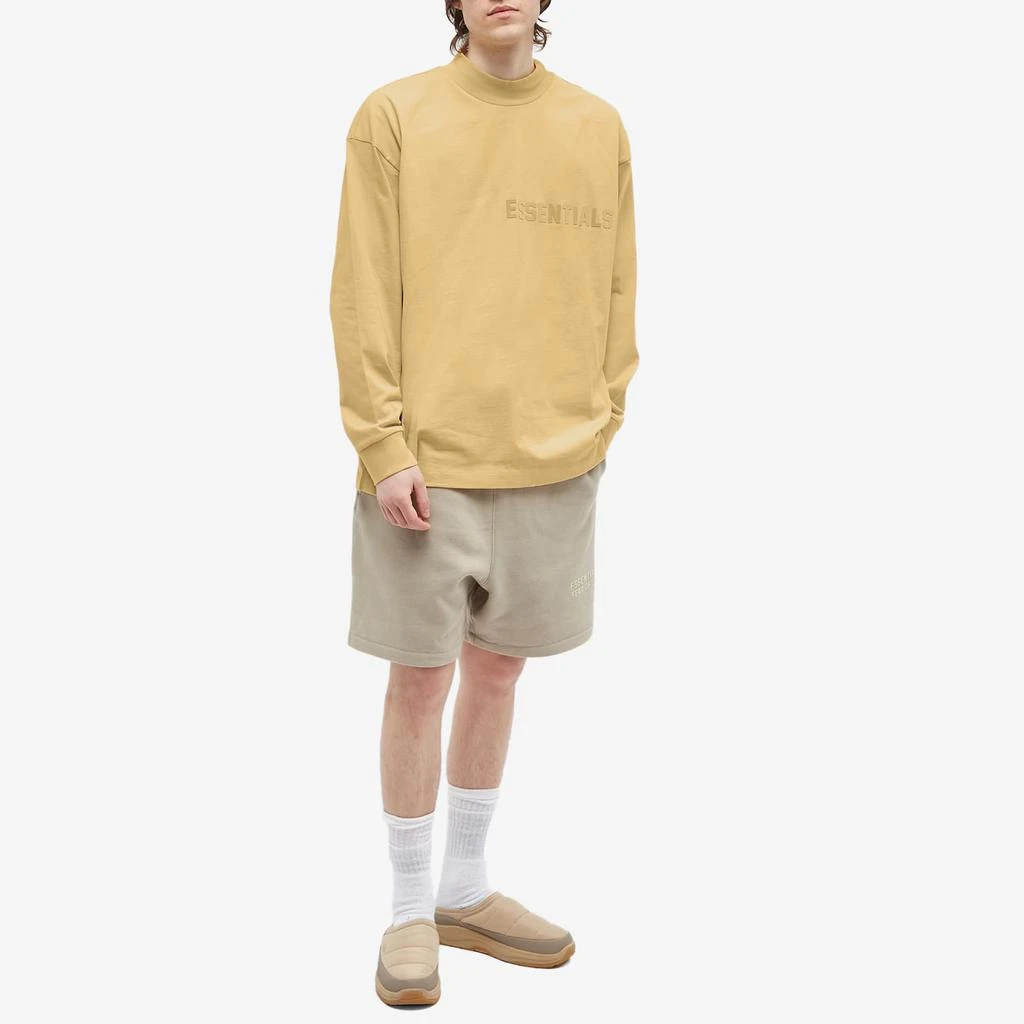 商品Essentials|Fear of God Essentials Long Sleeve T-Shirt - Light Tuscan,价格¥436,第4张图片详细描述