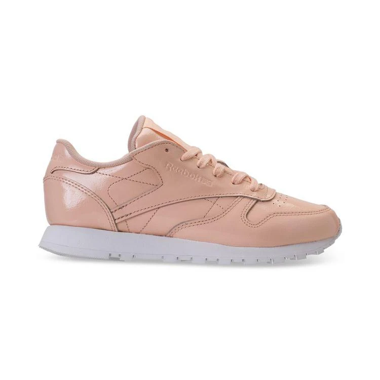 商品Reebok|Women's Classic Leather Patent Casual Sneakers from Finish Line,价格¥524,第2张图片详细描述