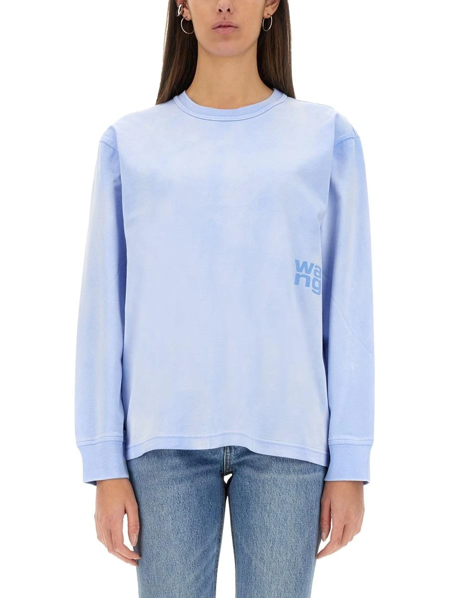 商品Alexander Wang|Alexander Wang 女士T恤 4CC3241519450B 浅紫色,价格¥1679,第4张图片详细描述