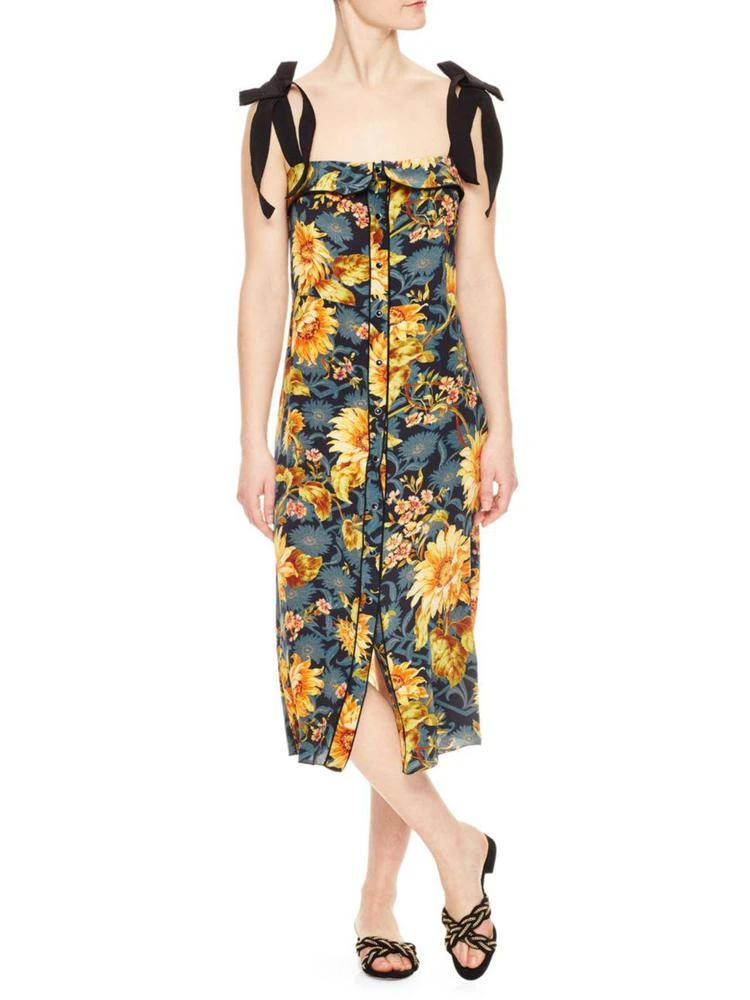 商品Sandro|Sunset Silk Floral Print Dress,价格¥1800,第1张图片