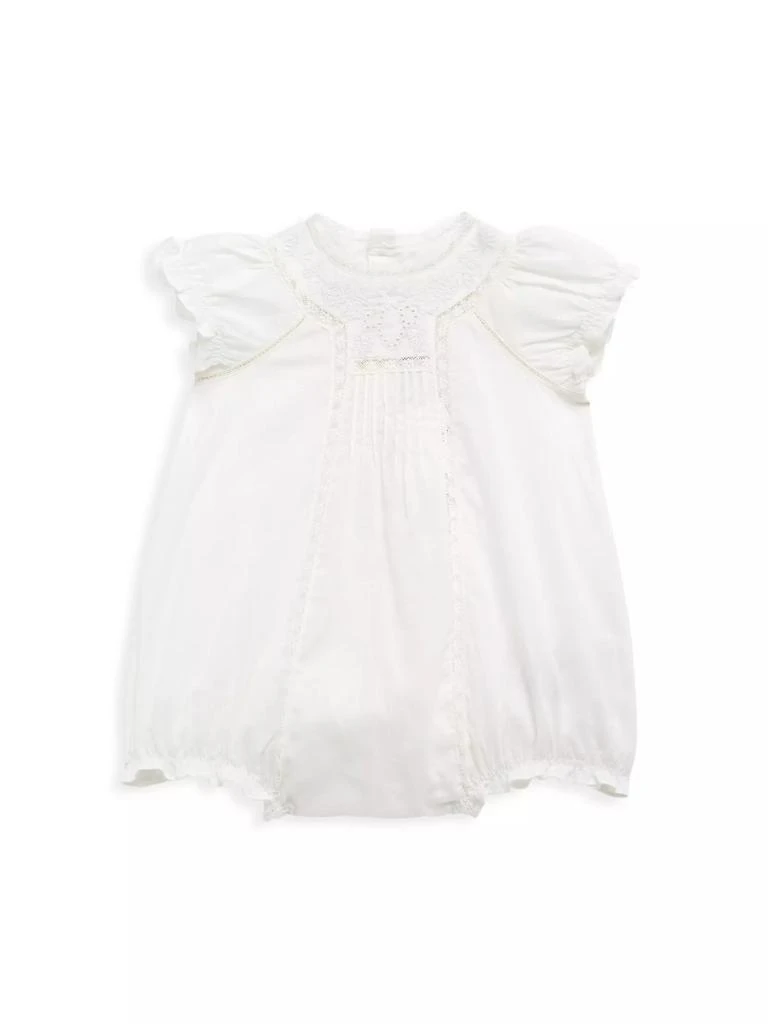 商品Bonpoint|Baby Girl's Lace-Trim Cotton Bubble Romper,价格¥1712,第1张图片